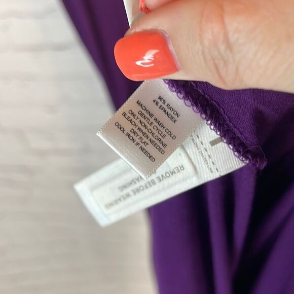 Ann Taylor Loft Dress Purple - Picture 2 of 4